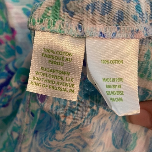 Lilly Pulitzer Etta Top Amethyst Tint Craysea - Picture 3 of 3